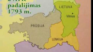 Lietuvos sienos 10092009  LDK žemėlapiai History and borders of Lithuania [upl. by Aldridge434]