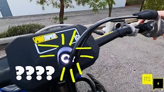 FIRST START 20215 Husqvarna Rockstar Edition FC 450  WHAT IS THAT FLASHING LIGHT [upl. by Aryahay328]