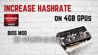 Increase Hashrate on 4GB GPU on HiveOS BIOS mod  Flash VBIOS [upl. by Marr444]