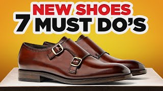 New Leather Shoes 7 MUST DOS Before Wearing [upl. by Colbye]