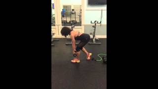 Staggered Stance Romanian Deadlift with DB [upl. by Cohen]