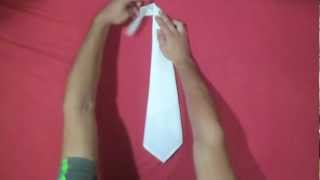 How To Fold Napkins  The Tie Fold [upl. by Fanny943]