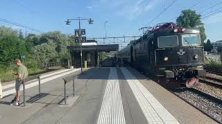 Swedish SJ intercity passing through Knivsta [upl. by Bakki]