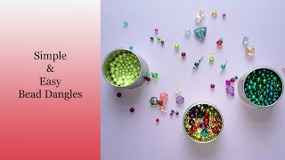 How to make quick and easy bead dangles for journals [upl. by Akirdnahs243]