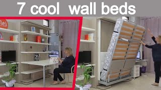 7 must have wall beds and murphy beds for room space saving designs and ideas [upl. by Suhploda]