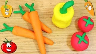 How to Make Playdough Vegetables [upl. by Laeira]