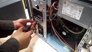 Proses penggantian hard disk komputer desktop hp pavilion p6 series  hdd hp pavilion p6series [upl. by Akinal]