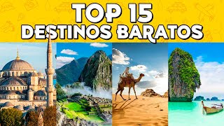 ✈️ Países BARATOS para VIAJAR ⭐️ TOP 15 Destinos Económicos [upl. by Messab311]