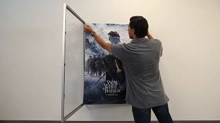 27x40 Movie Poster SwingFrame Demo [upl. by Montfort]