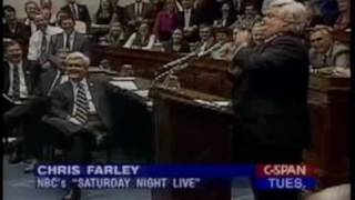 Chris Farley impersonates Newt Gingrich [upl. by Girard]