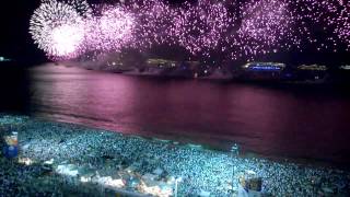 Copacabana Rio de Janeiro Brasil Réveillon 201415  Fogo de Artificio [upl. by Ayaj]