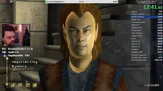 TES IV Oblivion Speedrun 5618 IGT Max Difficulty Glitchless 122323 [upl. by Arrehs]