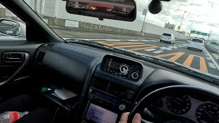 POV  Driving a SKYLINE R34 GTR on the WANGAN in JAPAN [upl. by Seibold487]