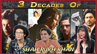 3 DECADES OF SRK Reaction  Tribute to the Legend of Indian Cinema 2022  CG [upl. by Erbas]