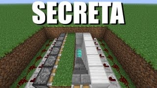 Minecraft Tutorial Parte 08  Passagem Secreta Subterrânea [upl. by Fionna]