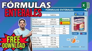 FORMULAS ENTERALES EN EXCEL  DESCARGA GRATIS [upl. by Etnuad493]