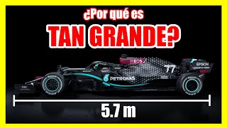 TAMAÑO de un FORMULA 1 🚨 ¿Por Qué es tan GRANDE 🔥 Distancia entre Ejes Ventajas y desventajas F1 [upl. by Ninos]