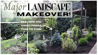 Low Maintenance Landscape  Landscape Ideas Garden Design Landscape Design Ideas Garden Makeover [upl. by Aicinet]