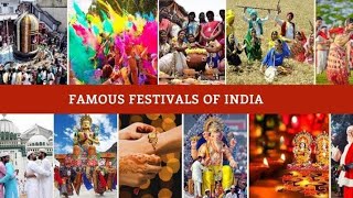 Festivals of India  Festivals name  Indian festivals  Different types of festivals  festivals [upl. by Eanehs]