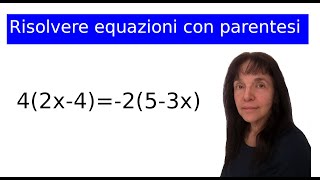 Come si risolve unequazione con le parentesi [upl. by Eardnaed]