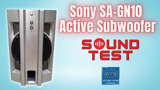 Sony SAGN10 Active Subwoofer Sound Test [upl. by Seiber]