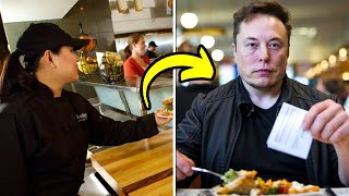 Waitress Is Only Person Nice To Elon Musk The Next Day She Arrives To Work In A Cybertruck And [upl. by Chuah]