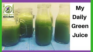 My Daily Green Juice  KirlySue Vegan [upl. by Anniram]