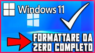 COME FORMATTARE DA ZERO WINDOWS 11  TUTORIAL ITA 2024 viral tutorial windows11 guide [upl. by Yeliah]