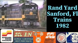 RANDS YARD SANFORD FLORIDA SCL SEABOARD COAST LINE 1982 RAILROAD TIME CAPSULE [upl. by Hannibal]