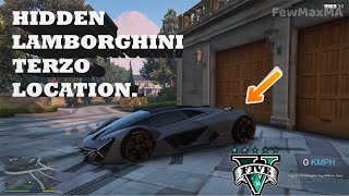 Gta 5 secret Lamborghini Terzo location hidden loaction [upl. by Mikiso]