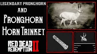 RDR2 Legendary Pronghorn Location  Pronghorn Horn Trinket  Stop Carcass Rotting [upl. by Eiramasil]