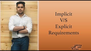 Implicit vs Explicit Requirements in Hindi  V4 [upl. by Vijnas]