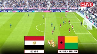 🔴EN DIRECT  Egypt vs GuineaBissau I Match de football en direct aujourdhui 2024 I PES 21 GAMEPLAY [upl. by Kannav]