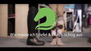 Stiefel amp Chaps richtig messen  reitsportch [upl. by Clarey]