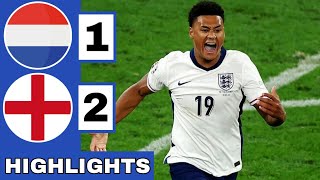 ⚪️Netherlands vs England 12 Extended HIGHLIGHTS  EURO 2024 SemiFinal [upl. by Innor]