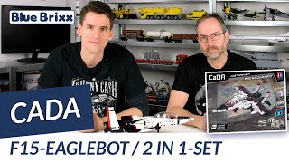 F15 Eaglebot von CaDA  BlueBrixx  gebaut vom Helden der Steine [upl. by Ginnifer]