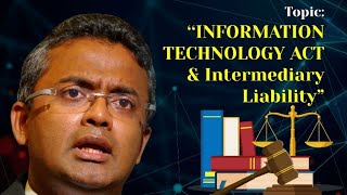 Information technology act and intermediary liability by Mr Sajjan Povayya [upl. by Goldia]