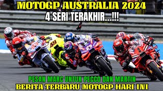 GEMPAR🔴BERITA MOTOGP HARI INI RABU 9 OKTOBER 2024MOTOGP HARI INIMOTOGP AUSTRALIA 2024 MARQUEZ [upl. by Haliehs]