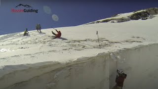 Climber Pulls Down Team in Crevasse Fall [upl. by Harrat941]