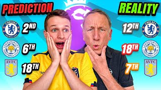 REACTING TO OUR PRESEASON PREMIER LEAGUE PREDICTIONS [upl. by Arnon]