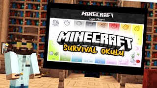 OYUNDA OLAN TÜM RENKLER VE FARMLARI NASIL YAPILIR   Minecraft Survival Okulu 116 B44 [upl. by Hanshaw]