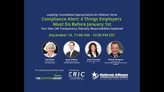 Consolidated Appropriations Act Compliance Alert 4 Things Employers Must Do Before January 1st [upl. by Aihseyt]