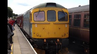 Wensleydale Railway  Classes 33 14 143 121  Breakdown  290524  HD [upl. by Aiuqenehs]