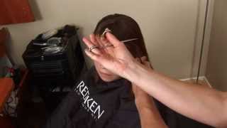 How to Cut Side Swoop Bangs Like a Professional  Hair 101 Tutorial [upl. by Northrup]