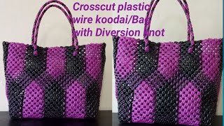 2 colour plastic wire koodai Crosscut plastic wire bag3 roll plstic wire bagwith Diversion knot [upl. by Bastien]