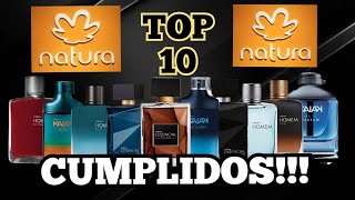 TOP 10 PERFUMES DE NATURA CON MAS CUMPLIDOS perfumeseconomicos natura [upl. by Merow]