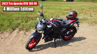 2022 Apache RTR 160 4V 4 Million Edition  First Ride Review  The Garage Official [upl. by Ciri]