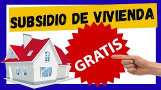 😮 Subsidios de VIVIENDA GRATIS del Gobierno 🏠 👉Desplazados Madres Cabeza de Hogar Adulto Mayor [upl. by Ernestine]