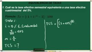 Tasas Equivalentes Matemáticas Financieras  Ejercicio 12 [upl. by Sender]