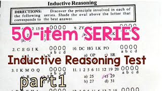 50item Inductive Reasoning  Numerical  NUMBER SERIES AFPSAT Civil Service UPCAT College [upl. by Coe909]